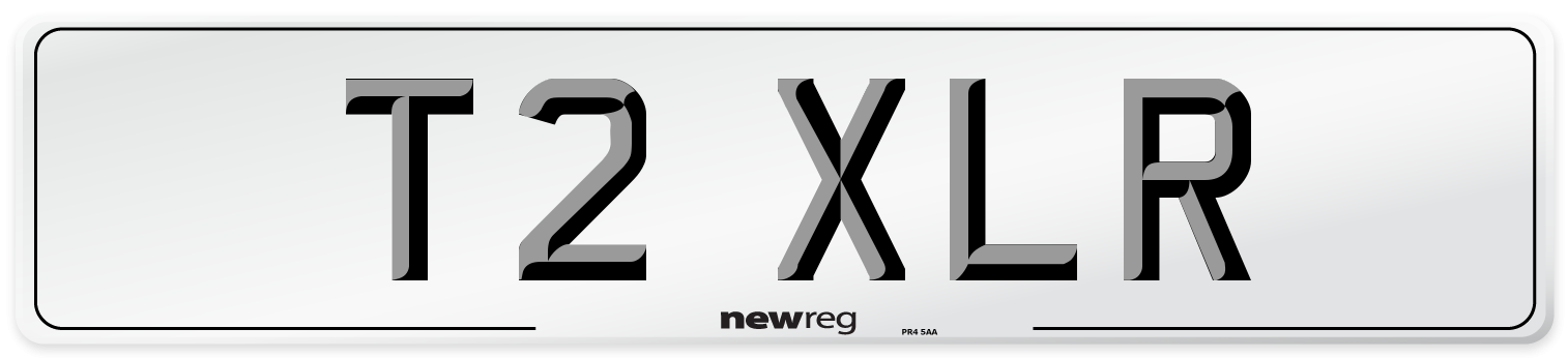 T2 XLR Number Plate from New Reg